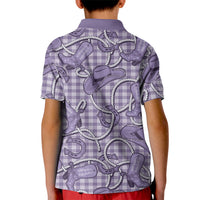 Purple Hawaii Palaka Cowboy Kid Polo Shirt Hawaiian Paniolo Festival Spirit