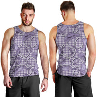 Purple Hawaii Palaka Cowboy Men Tank Top Hawaiian Paniolo Festival Spirit