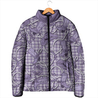 Purple Hawaii Palaka Cowboy Padded Jacket Hawaiian Paniolo Festival Spirit