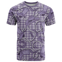 Purple Hawaii Palaka Cowboy T Shirt Hawaiian Paniolo Festival Spirit