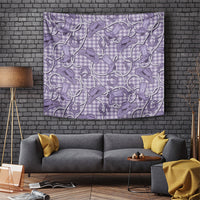 Purple Hawaii Palaka Cowboy Tapestry Hawaiian Paniolo Festival Spirit