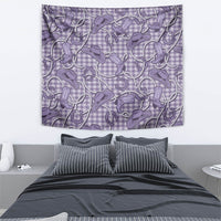 Purple Hawaii Palaka Cowboy Tapestry Hawaiian Paniolo Festival Spirit