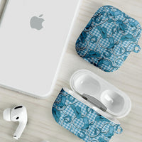 Blue Hawaii Palaka Cowboy AirPods Case Hawaiian Paniolo Festival Spirit