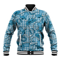 Blue Hawaii Palaka Cowboy Baseball Jacket Hawaiian Paniolo Festival Spirit