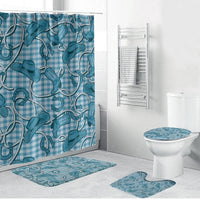 Blue Hawaii Palaka Cowboy Bathroom Set Hawaiian Paniolo Festival Spirit