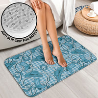 Blue Hawaii Palaka Cowboy Bathroom Set Hawaiian Paniolo Festival Spirit