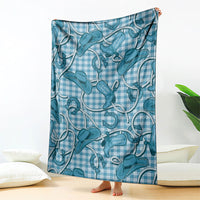 Blue Hawaii Palaka Cowboy Blanket Hawaiian Paniolo Festival Spirit