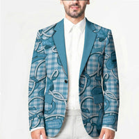 Blue Hawaii Palaka Cowboy Blazer Hawaiian Paniolo Festival Spirit