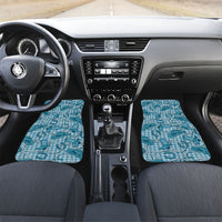 Blue Hawaii Palaka Cowboy Car Mats Hawaiian Paniolo Festival Spirit