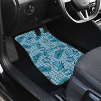 Blue Hawaii Palaka Cowboy Car Mats Hawaiian Paniolo Festival Spirit