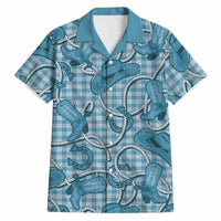 Blue Hawaii Palaka Cowboy Hawaiian Shirt Hawaiian Paniolo Festival Spirit