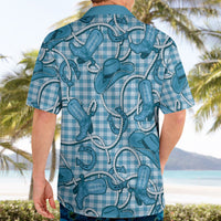 Blue Hawaii Palaka Cowboy Hawaiian Shirt Hawaiian Paniolo Festival Spirit
