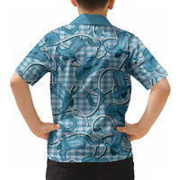 Blue Hawaii Palaka Cowboy Hawaiian Shirt Hawaiian Paniolo Festival Spirit