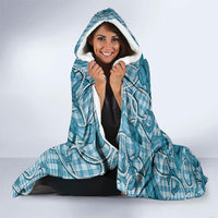 Blue Hawaii Palaka Cowboy Hooded Blanket Hawaiian Paniolo Festival Spirit
