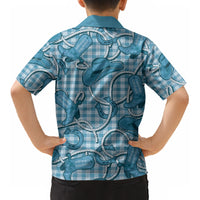 Blue Hawaii Palaka Cowboy Kid Hawaiian Shirt Hawaiian Paniolo Festival Spirit
