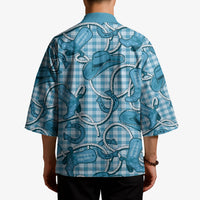 Blue Hawaii Palaka Cowboy Kimono Hawaiian Paniolo Festival Spirit