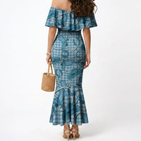 Blue Hawaii Palaka Cowboy Mermaid Dress Hawaiian Paniolo Festival Spirit