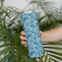 Blue Hawaii Palaka Cowboy Skinny Tumbler Hawaiian Paniolo Festival Spirit