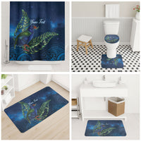New Zealand Takahe Personalised Bathroom Set Silver Fern Galaxy Polynesian Pattern