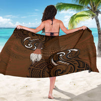 New Zealand Taiaha Sarong Maori Weapon Silver Fern Maori Pattern
