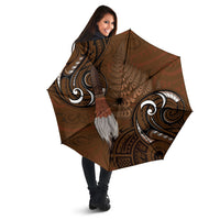 New Zealand Taiaha Umbrella Maori Weapon Silver Fern Maori Pattern