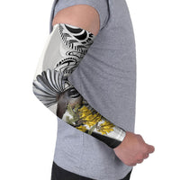 New Zealand Fantail Bird Arm Sleeves Maori Piwakawaka Kowhai Maori Pattern