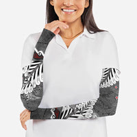 New Zealand Weka Personalised Arm Sleeves Aotearoa Hen Silver Fern Maori Pattern