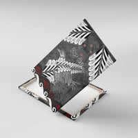 New Zealand Weka Personalised Canvas Wall Art Aotearoa Hen Silver Fern Maori Pattern