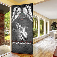 New Zealand Weka Personalised Door Cover Aotearoa Hen Silver Fern Maori Pattern