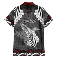 New Zealand Weka Personalised Family Matching Mermaid Dress and Hawaiian Shirt Aotearoa Hen Silver Fern Maori Pattern