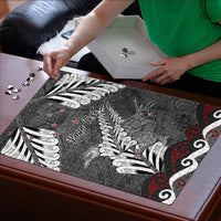 New Zealand Weka Personalised Puzzle Aotearoa Hen Silver Fern Maori Pattern