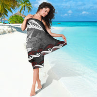 New Zealand Weka Personalised Sarong Aotearoa Hen Silver Fern Maori Pattern