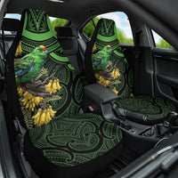 New Zealand Parakeet Bird Car Seat Cover Maori Kakariki Kowhai Maori Pattern