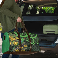 New Zealand Parakeet Bird Travel Bag Maori Kakariki Kowhai Maori Pattern