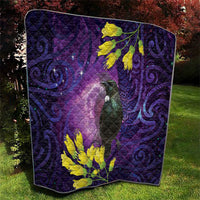 New Zealand Tui Bird Matariki Quilt Kowhai Flower Silver Fern Galaxy Maori Pattern LT22 - Polynesian Pride