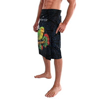 New Zealand Kakapo Matariki Personalised Lavalava Pohutukawa Flower Galaxy Maori Pattern LT22 - Polynesian Pride