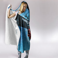 Snapper Fishing New Zealand Hooded Blanket Tamure Fish Hook Maori Pattern LT22 - Polynesian Pride