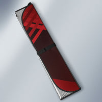 Personalised Darts New Zealand Auto Sun Shade Silver Fern Red Color LT22 - Polynesian Pride