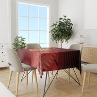 Personalised Darts New Zealand Tablecloth Silver Fern Red Color