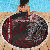 Personalised Cycling New Zealand Beach Blanket Aotearoa Pride Sportswear