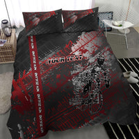 Personalised Cycling New Zealand Bedding Set Aotearoa Pride Sportswear