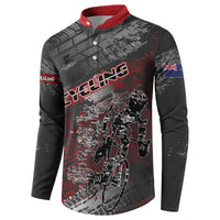 Personalised Cycling New Zealand Button Sweatshirt Aotearoa Pride Sportswear