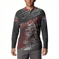 Personalised Cycling New Zealand Button Sweatshirt Aotearoa Pride Sportswear