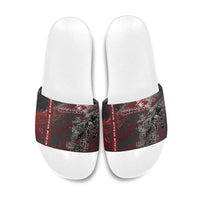 Personalised Cycling New Zealand Slide Sandals Aotearoa Pride Sportswear LT22 Red - Polynesian Pride