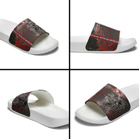 Personalised Cycling New Zealand Slide Sandals Aotearoa Pride Sportswear LT22 - Polynesian Pride