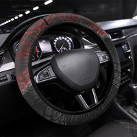 Cycling New Zealand Steering Wheel Cover Aotearoa Pride Sportswear LT22 Universal Fit Red - Polynesian Pride
