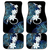 Cook Islands Maori Language Week Car Mats Tiare Maori Kuki Airani Blue Pattern