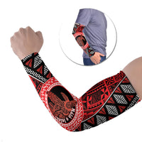 Personalised Tonga Language Week Arm Sleeves Heilala Turtle Malo E Lelei
