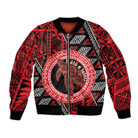 Personalised Tonga Language Week Bomber Jacket Heilala Turtle Malo E Lelei