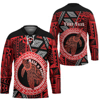 Personalised Tonga Language Week Hockey Jersey Heilala Turtle Malo E Lelei